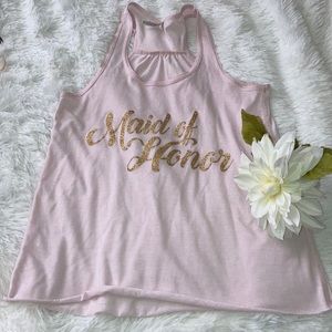 Maid of Honor Racer Back Top